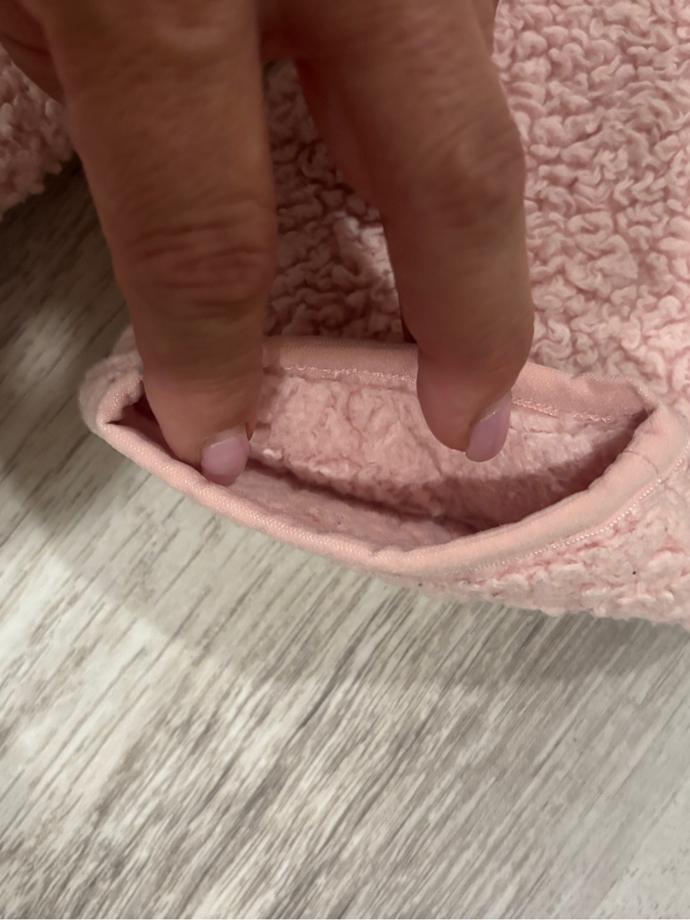 The North Face Girls Large Pink Sherpa Fleece Jacket Cozy Zip Up - Picture 8 of 9